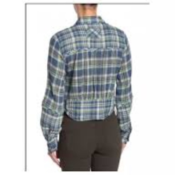 Free People First Bloom Plaid Top - Picture 3 of 9